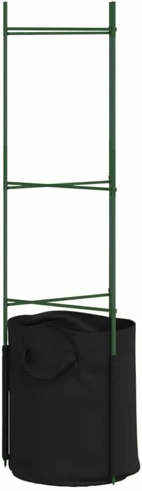 Pomidorų narvai su augalų maišeliais, 6vnt., 116cm, plienas/PP