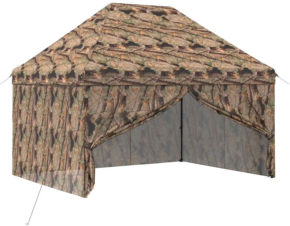 Pop-up Gazebo su 4 Šoninėmis Sienelėmis 3 x 4 m Miško maskuotė