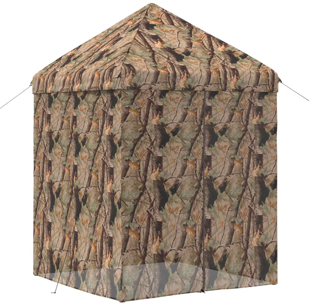 Pop-up Gazebo su 4 Šoninėmis Sienelėmis 2 x 2 m Miško maskuotė