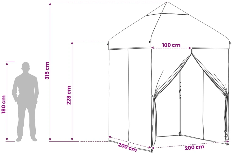 Pop-up Gazebo su 4 Šoninėmis Sienelėmis 2 x 2 m Miško maskuotė