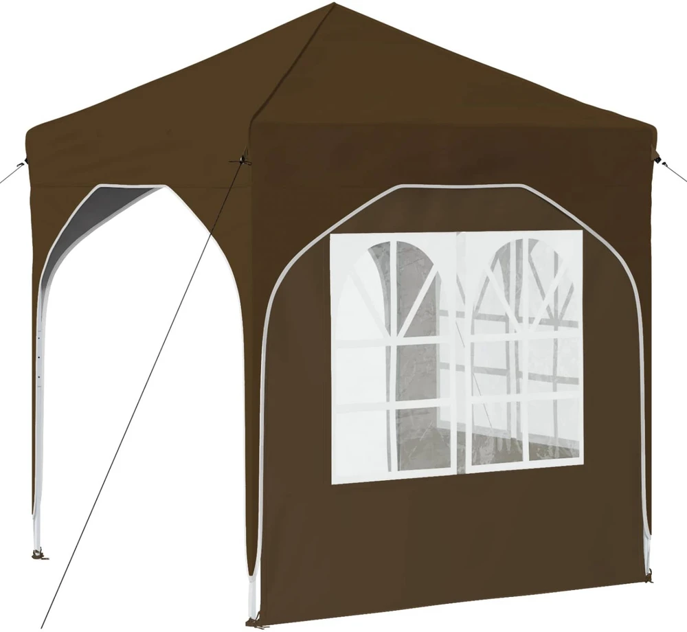 Pop-up šventinis palapinė 192 x 192 x 245 cm Taupe