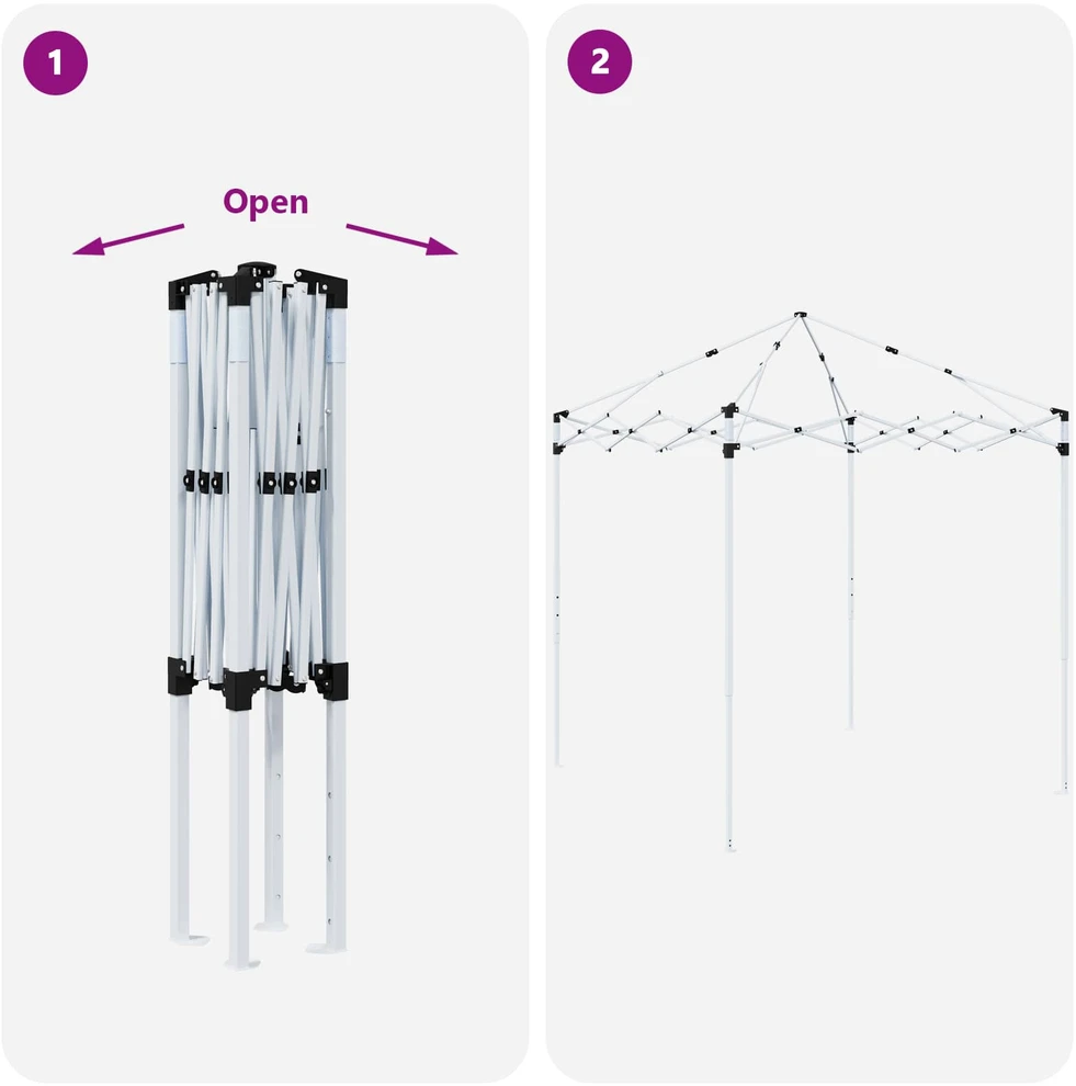 Pop-up šventinis palapinė 192 x 192 x 245 cm Mėlyna