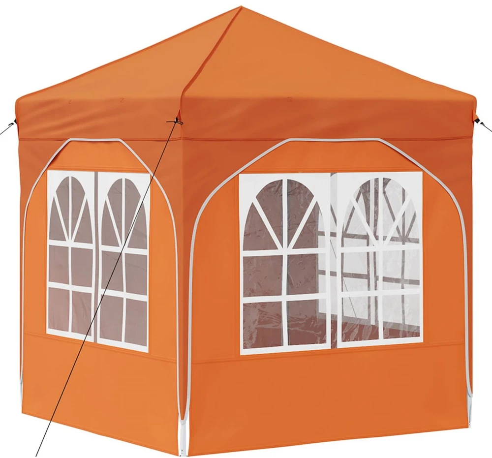 Pop-up šventinis palapinė 192 x 192 x 245 cm Oranžinė