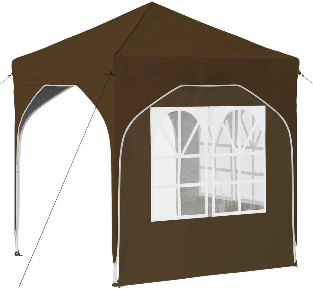 Pop-up šventinis palapinė 192 x 192 x 245 cm Taupe