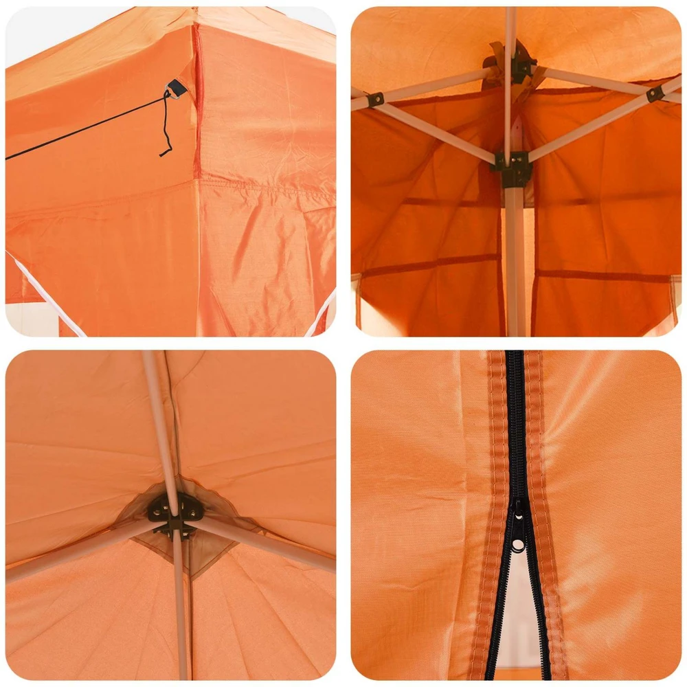 Pop-up šventinis palapinė 192 x 192 x 245 cm Oranžinė