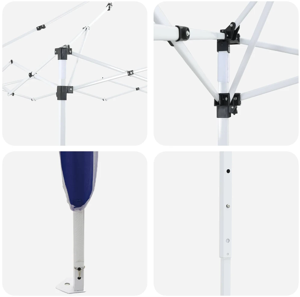 Pop-up šventinis palapinė 192 x 192 x 245 cm Mėlyna