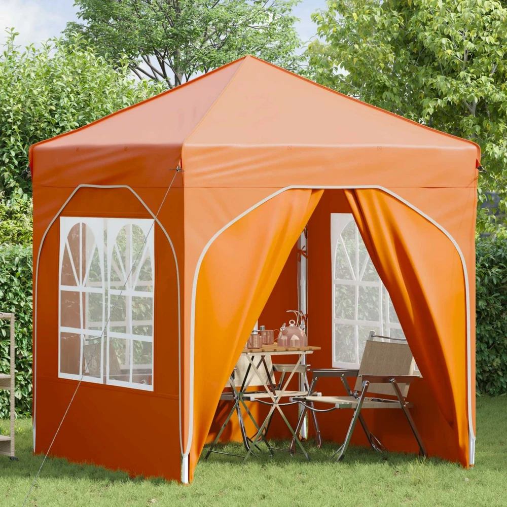 Pop-up šventinis palapinė 192 x 192 x 245 cm Oranžinė