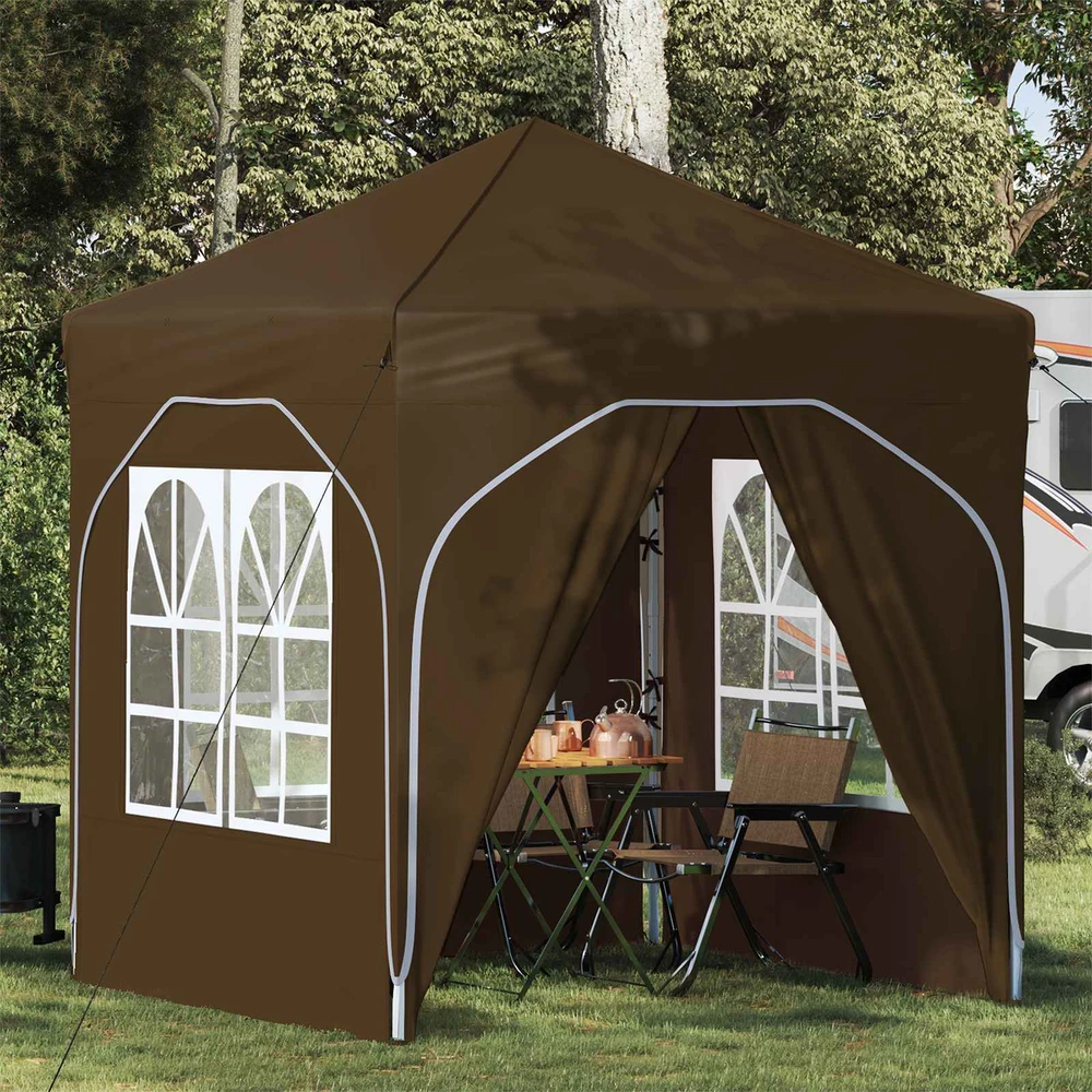 Pop-up šventinis palapinė 192 x 192 x 245 cm Taupe