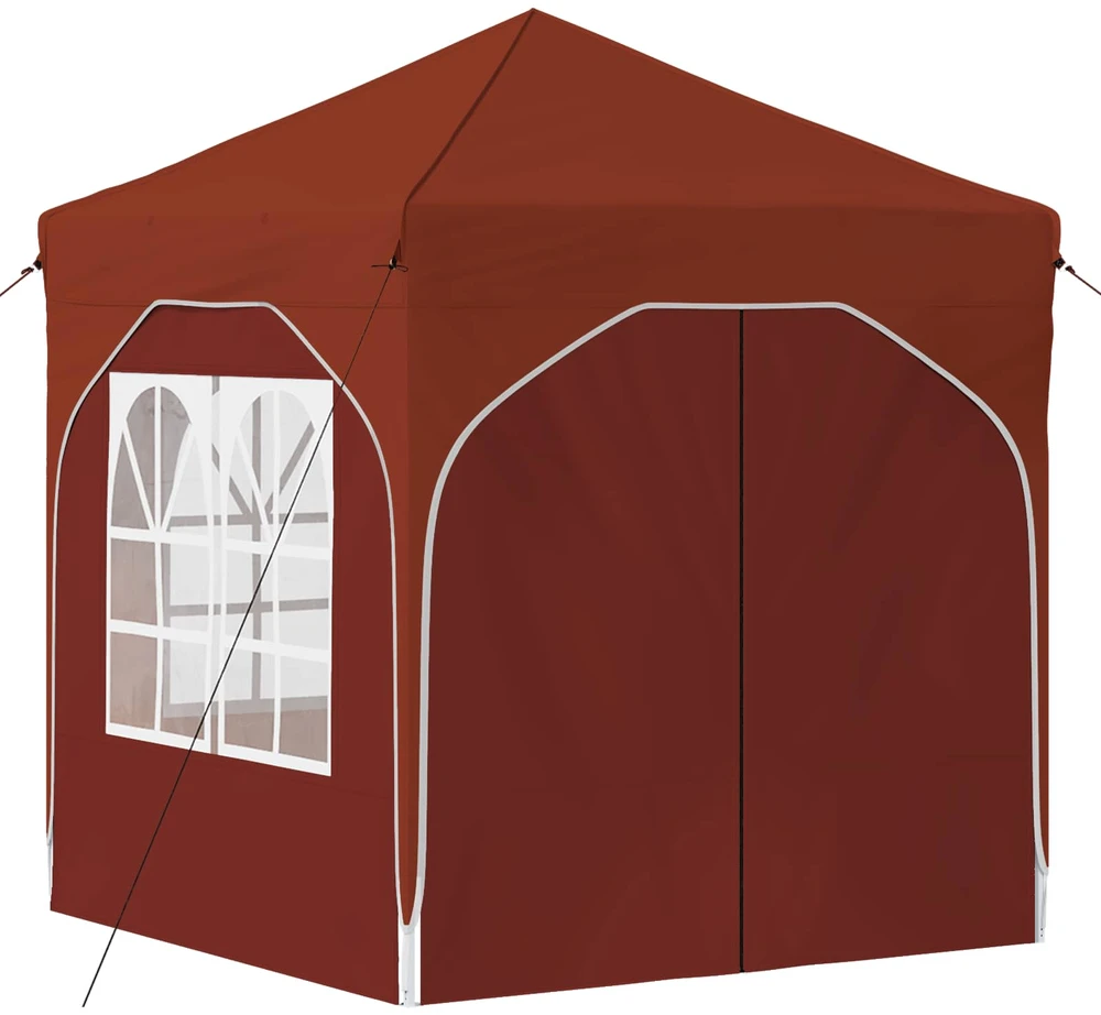 Pop-up šventinis palapinė 192 x 192 x 245 cm Terakotos