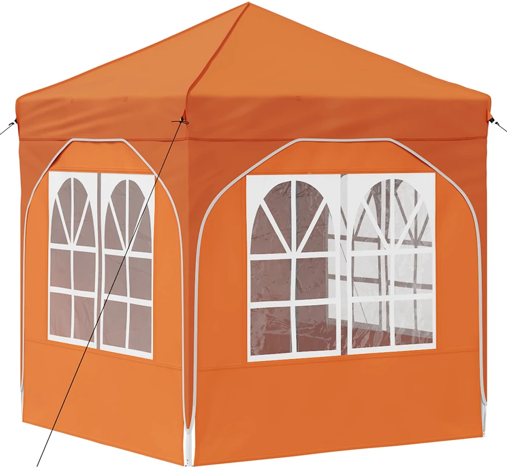 Pop-up šventinis palapinė 192 x 192 x 245 cm Oranžinė
