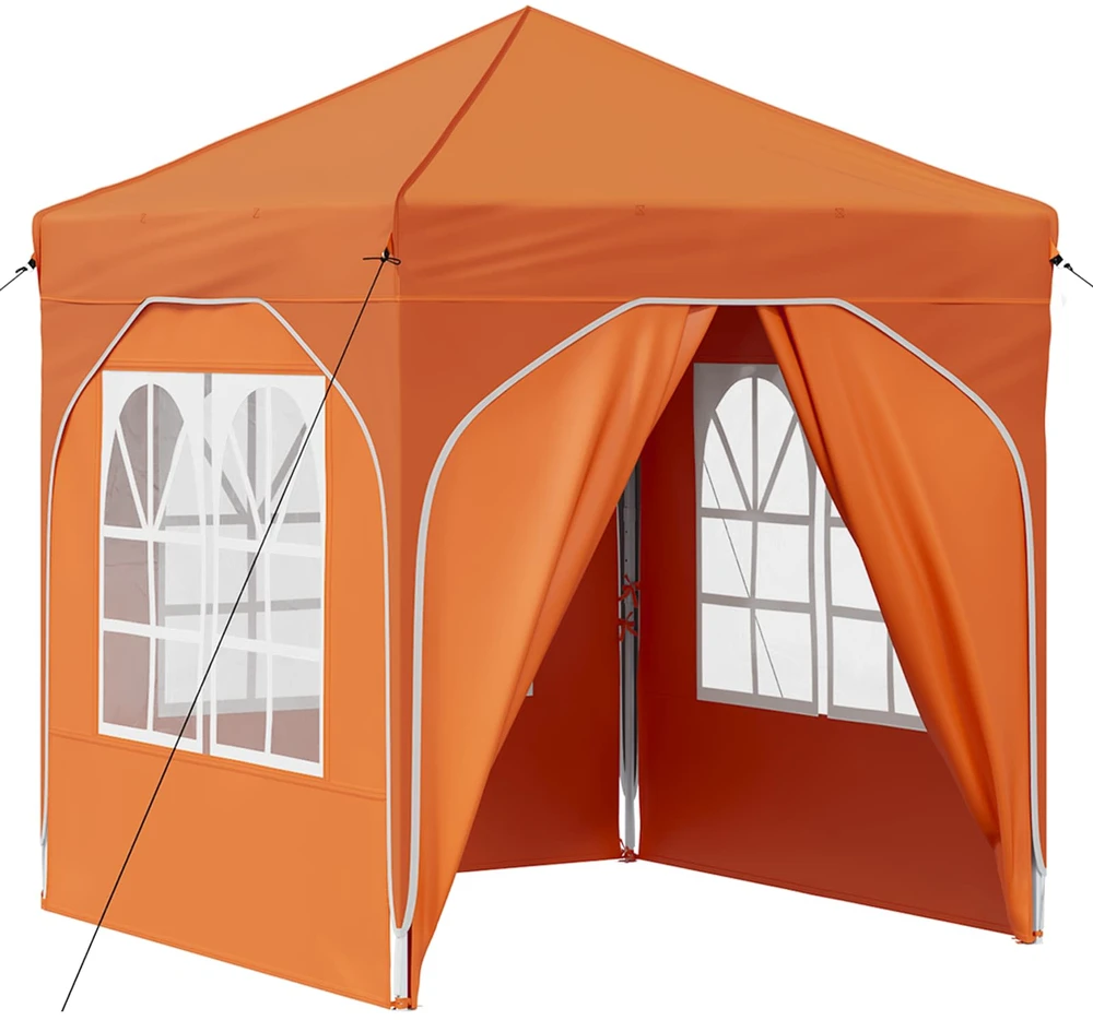 Pop-up šventinis palapinė 192 x 192 x 245 cm Oranžinė