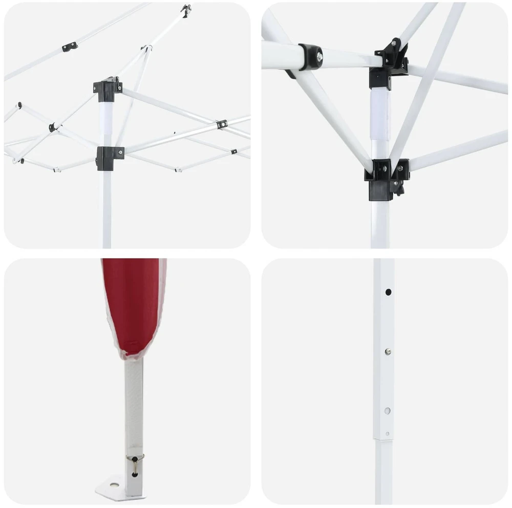 Pop-up šventinis palapinė 192 x 192 x 245 cm Vyšninė