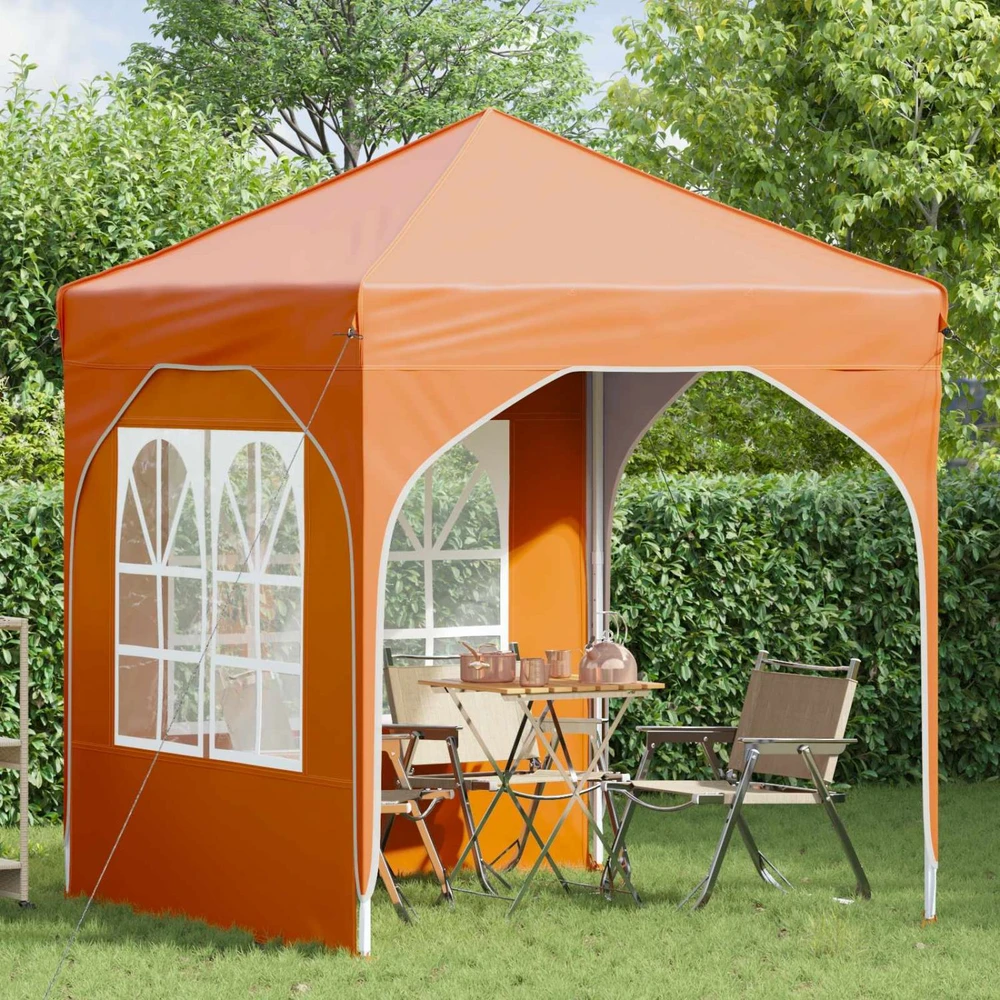 Pop-up šventinis palapinė 192 x 192 x 245 cm Oranžinė