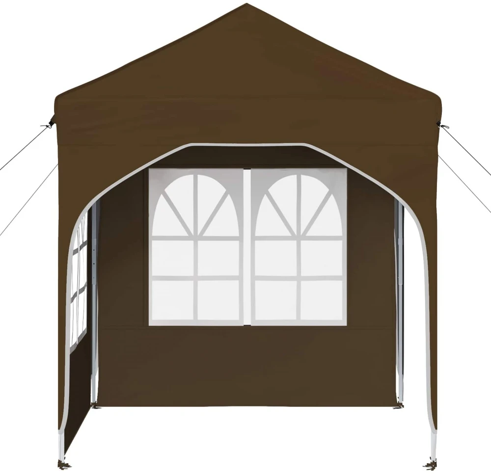 Pop-up šventinis palapinė 192 x 192 x 245 cm Taupe
