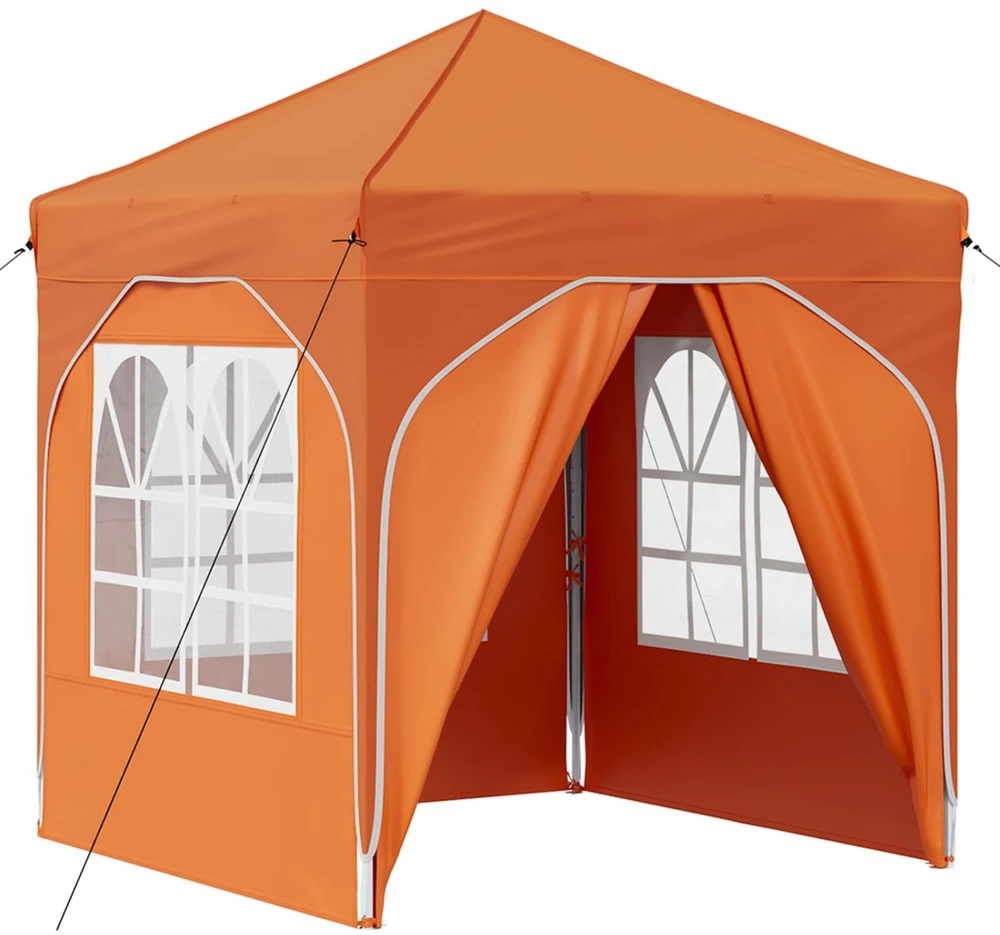 Pop-up šventinis palapinė 192 x 192 x 245 cm Oranžinė