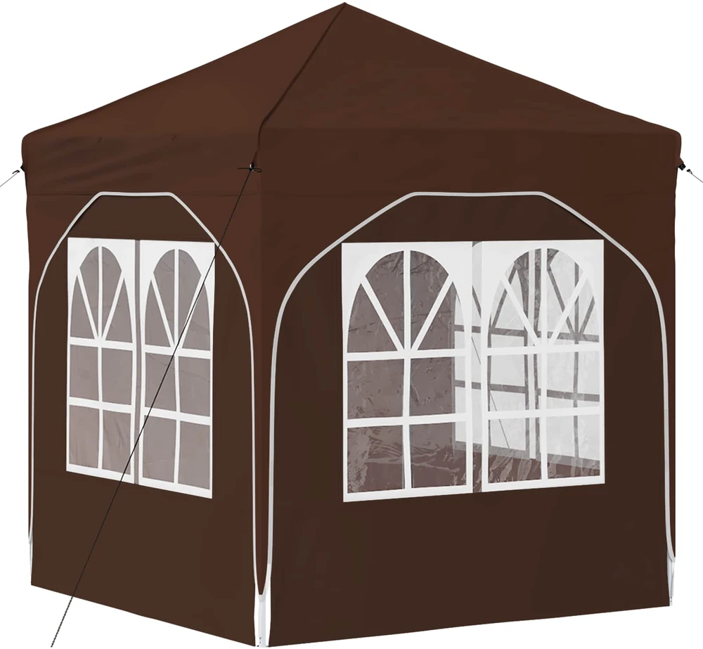 Pop-up šventinis palapinė 192 x 192 x 245 cm Ruda
