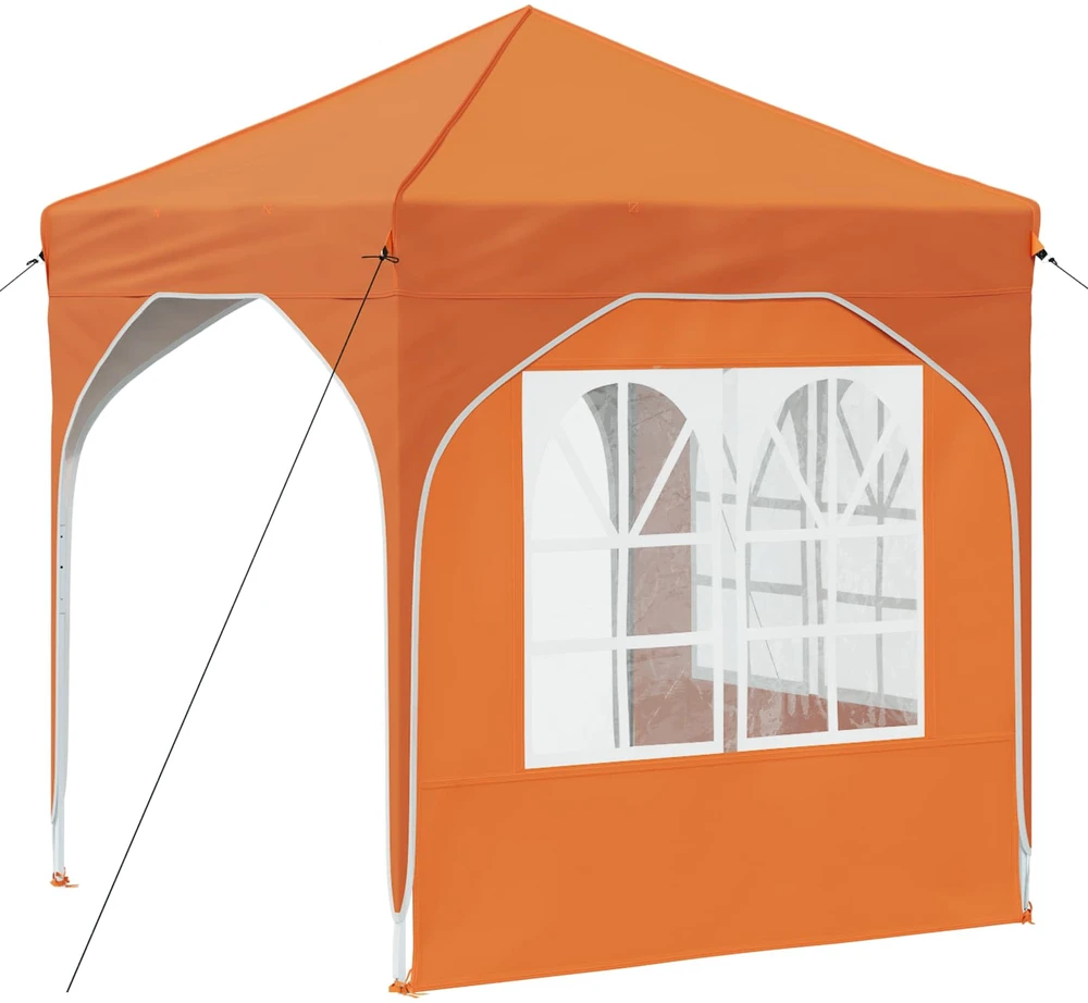 Pop-up šventinis palapinė 192 x 192 x 245 cm Oranžinė