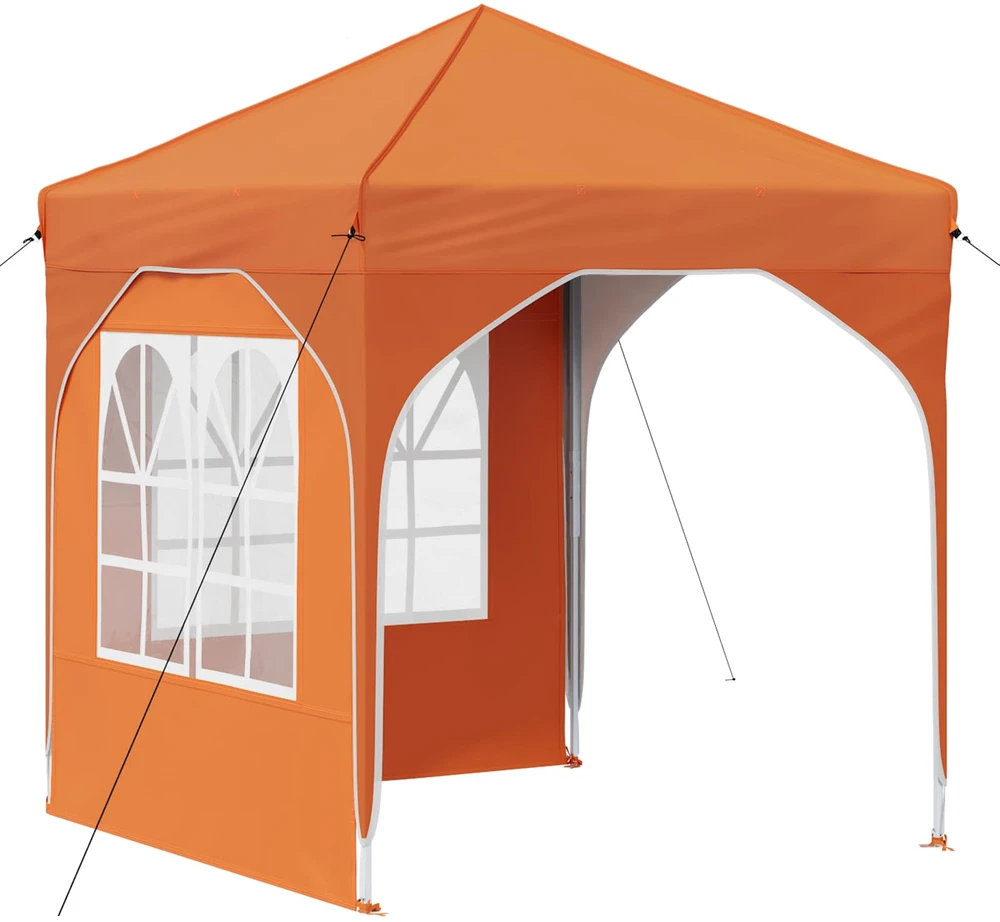 Pop-up šventinis palapinė 192 x 192 x 245 cm Oranžinė