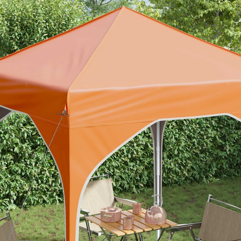 Pop-up šventinis palapinė 194 x 194 x 245 cm Oranžinė