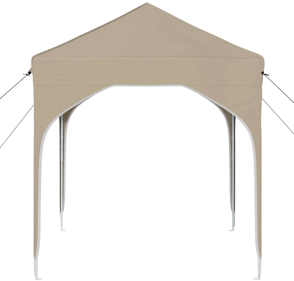 Pop-up šventinis palapinė 194 x 194 x 245 cm Kreminė