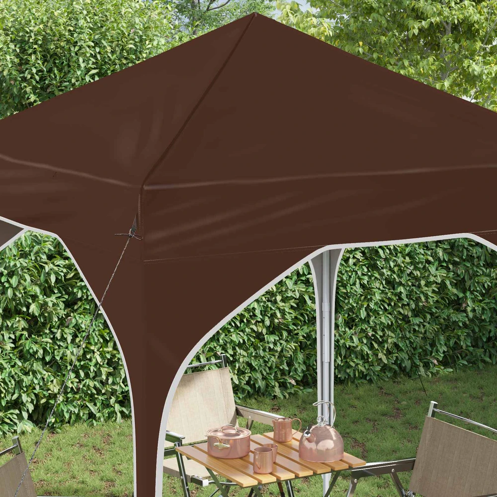 Pop-up šventinis palapinė 194 x 194 x 245 cm Ruda