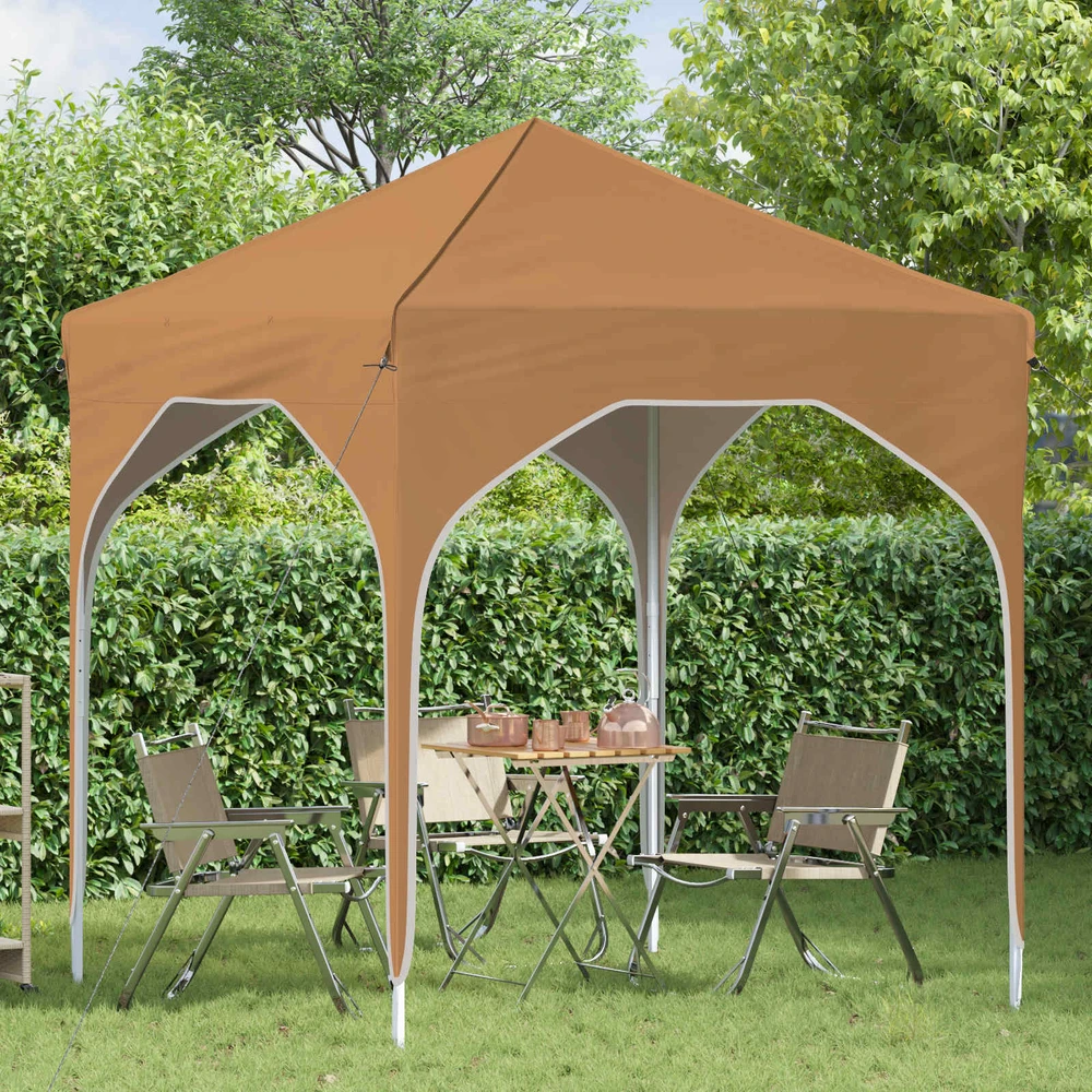 Pop-up šventinis palapinė 194 x 194 x 245 cm Smėlio