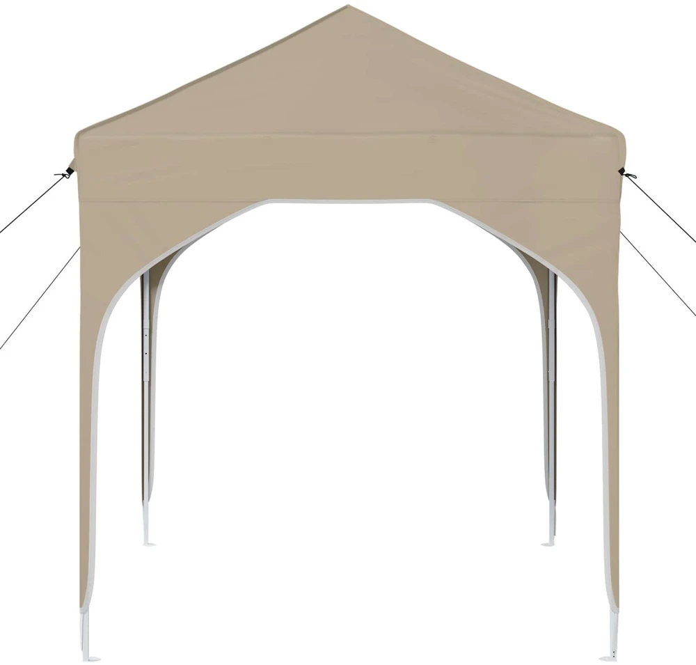 Pop-up šventinis palapinė 194 x 194 x 245 cm Kreminė