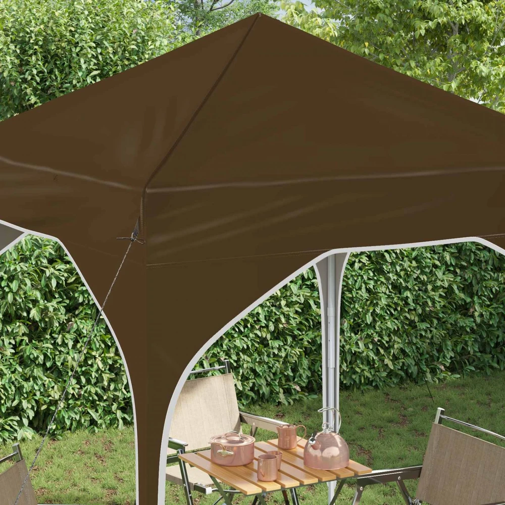Pop-up šventinis palapinė 194 x 194 x 245 cm Taupe