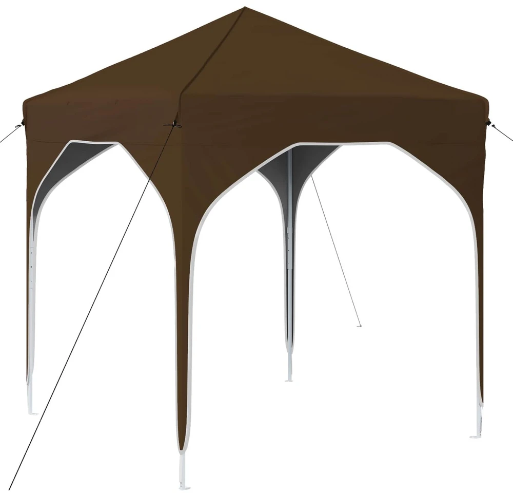 Pop-up šventinis palapinė 194 x 194 x 245 cm Taupe