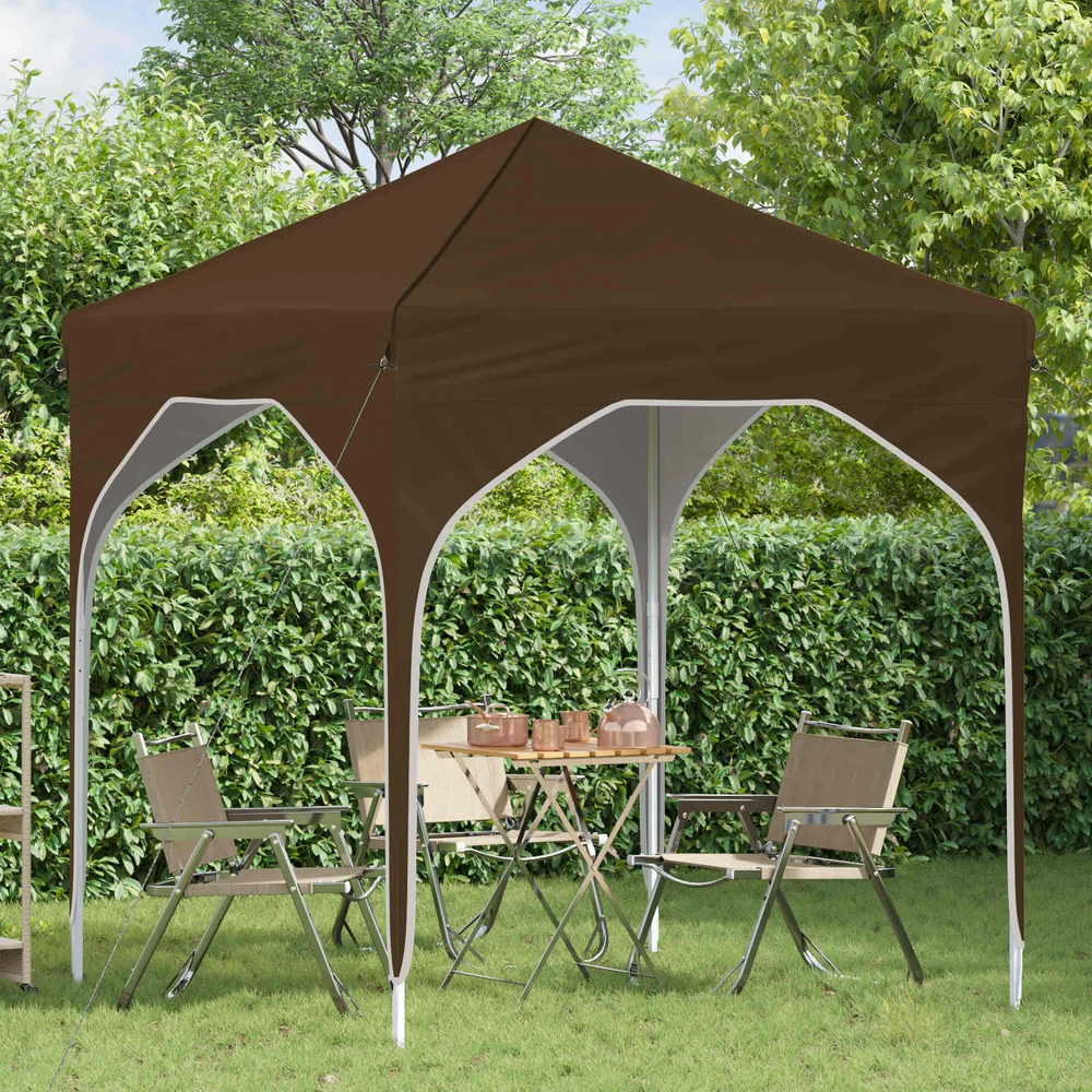 Pop-up šventinis palapinė 194 x 194 x 245 cm Taupe