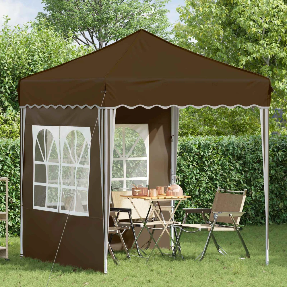 Pop-up šventinis palapinė 195 x 195 x 245 cm Taupe