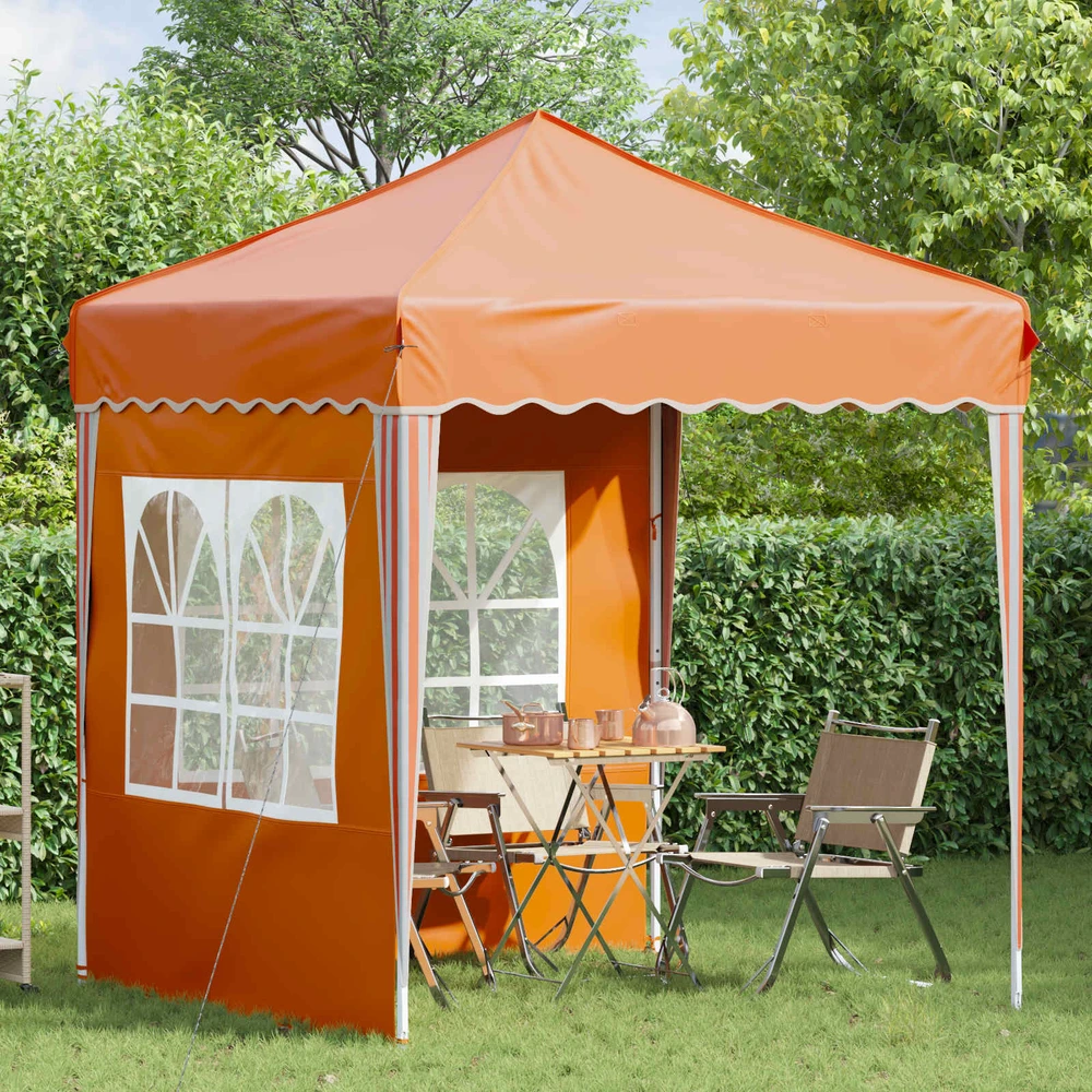 Pop-up šventinis palapinė 195 x 195 x 245 cm Oranžinė