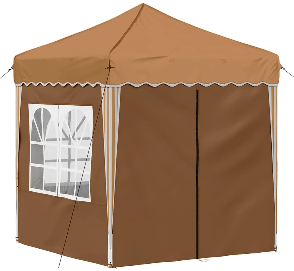 Pop-up šventinis palapinė 195 x 195 x 245 cm Smėlio