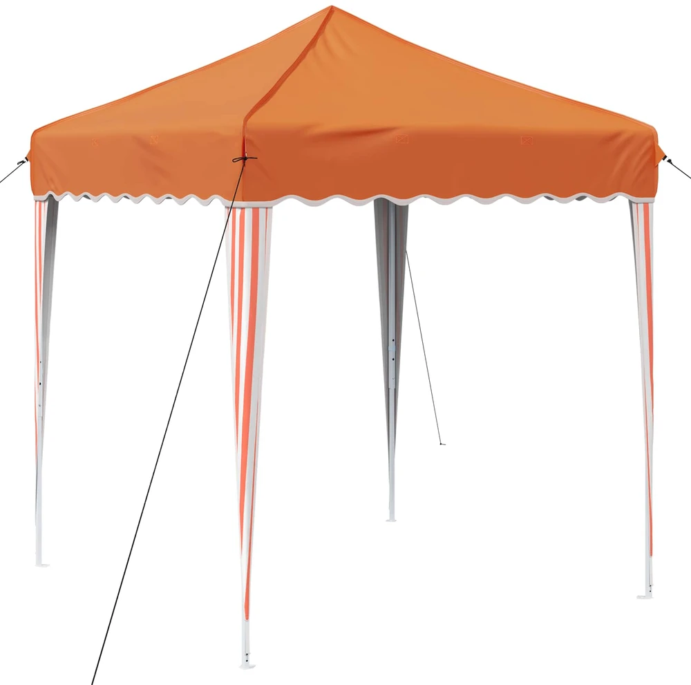 Pop-up šventinis palapinė 195 x 195 x 245 cm Oranžinė