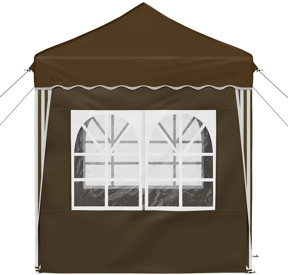 Pop-up šventinis palapinė 195 x 195 x 245 cm Taupe