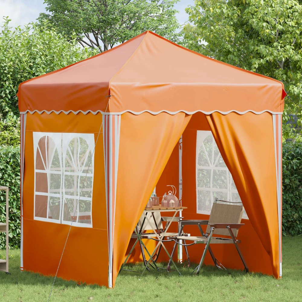 Pop-up šventinis palapinė 195 x 195 x 245 cm Oranžinė