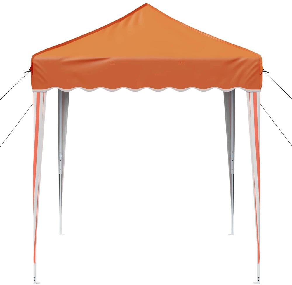 Pop-up šventinis palapinė 195 x 195 x 245 cm Oranžinė