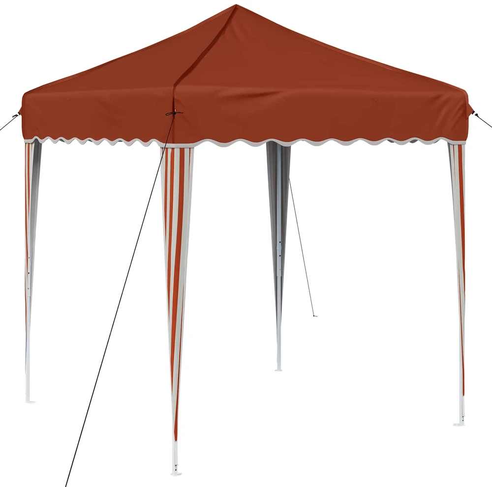 Pop-up šventinis palapinė 195 x 195 x 245 cm Terakotos