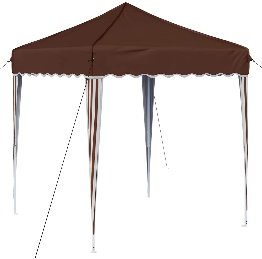 Pop-up šventinis palapinė 195 x 195 x 245 cm Ruda