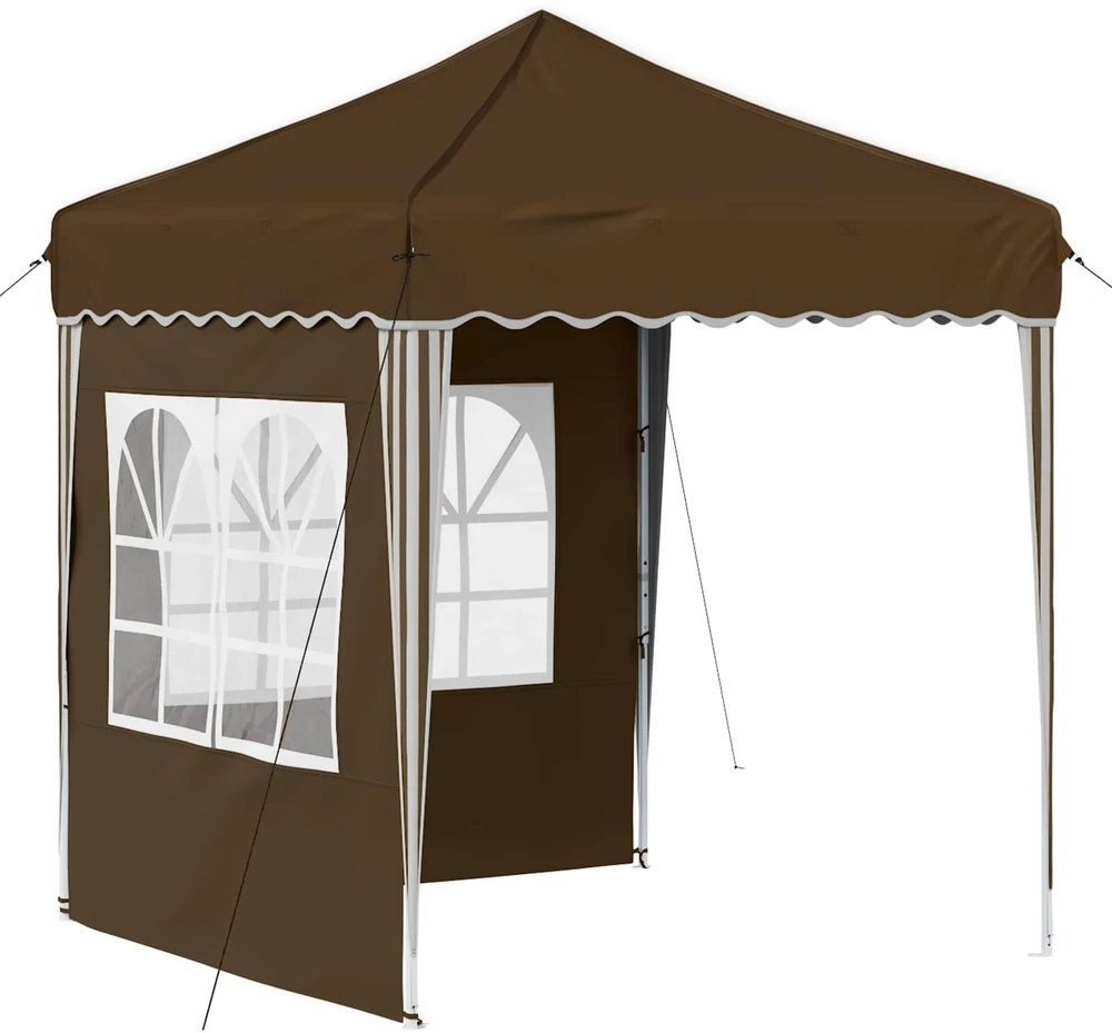Pop-up šventinis palapinė 195 x 195 x 245 cm Ruda