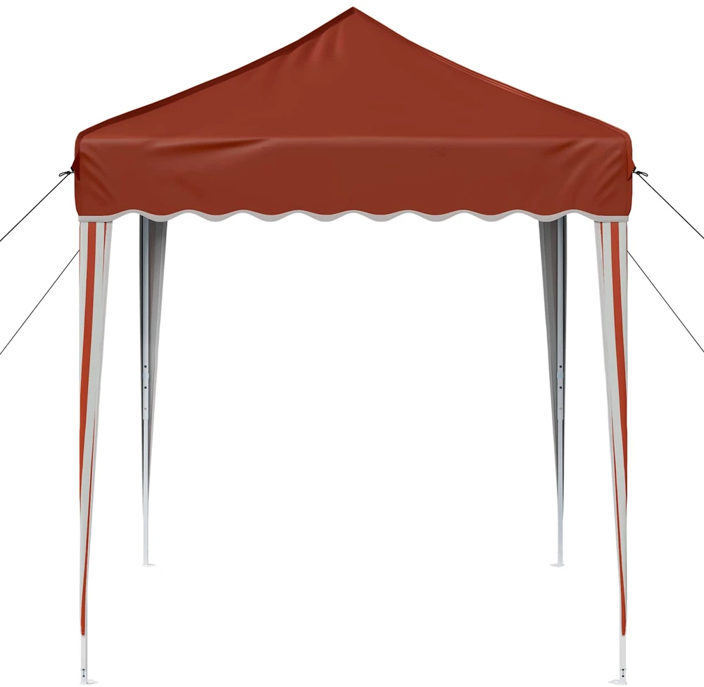 Pop-up šventinis palapinė 195 x 195 x 245 cm Terakotos