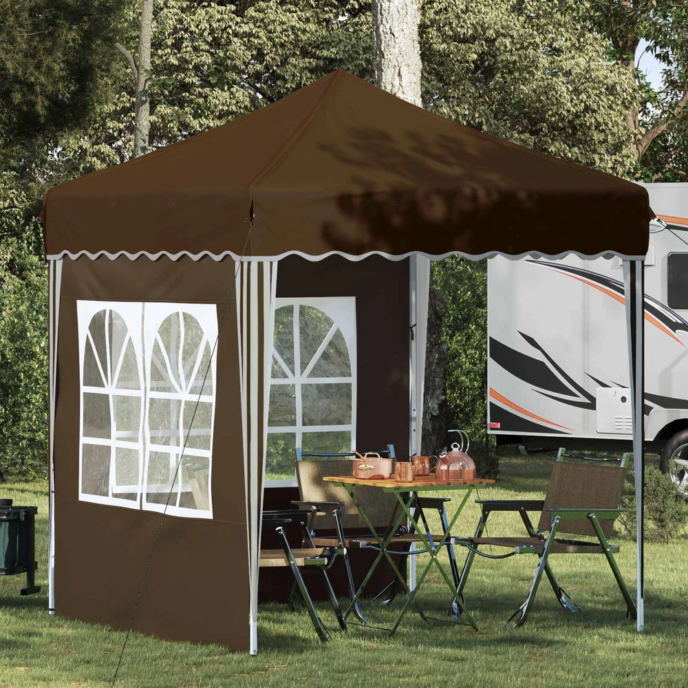 Pop-up šventinis palapinė 195 x 195 x 245 cm Taupe