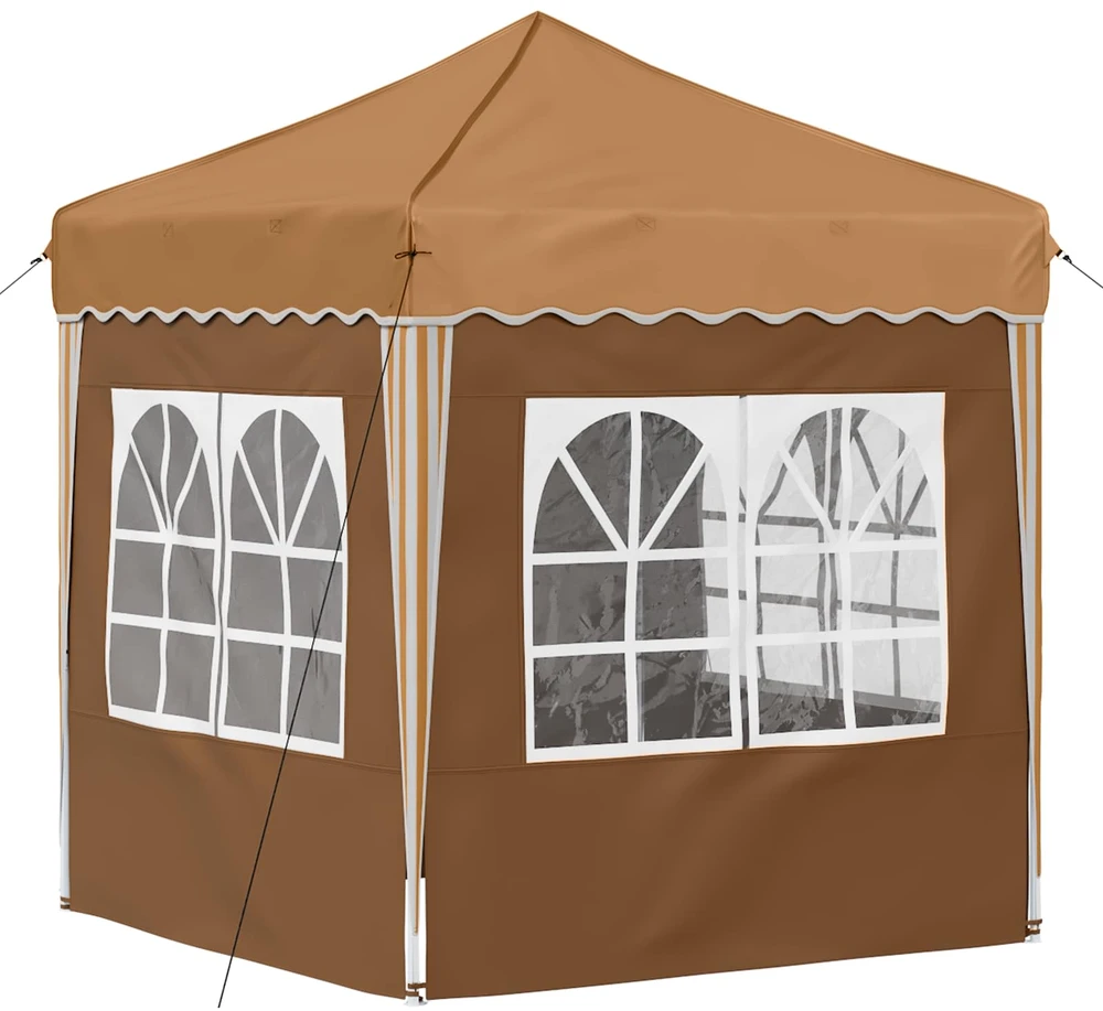 Pop-up šventinis palapinė 195 x 195 x 245 cm Smėlio