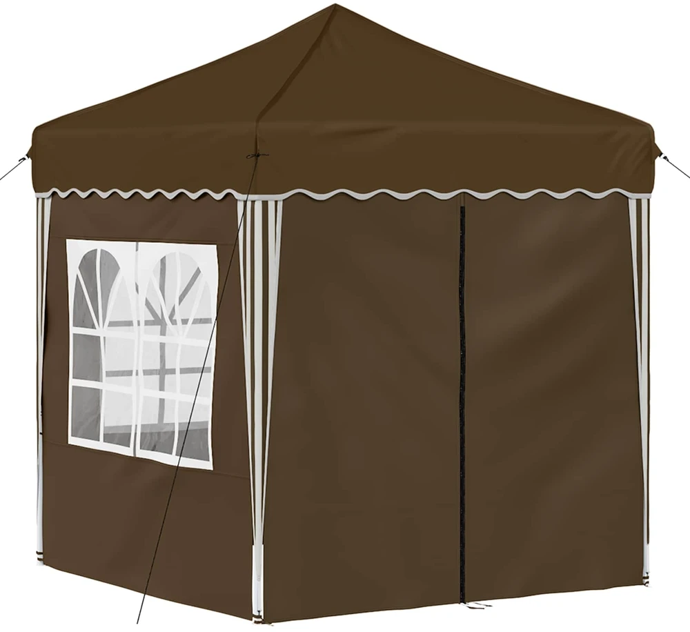 Pop-up šventinis palapinė 195 x 195 x 245 cm Taupe