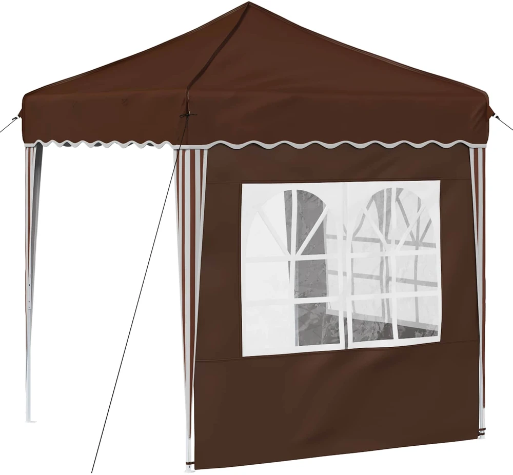 Pop-up šventinis palapinė 195 x 195 x 245 cm Ruda