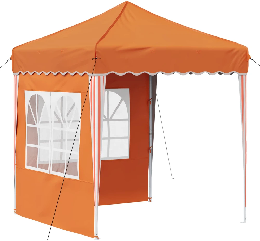 Pop-up šventinis palapinė 195 x 195 x 245 cm Oranžinė