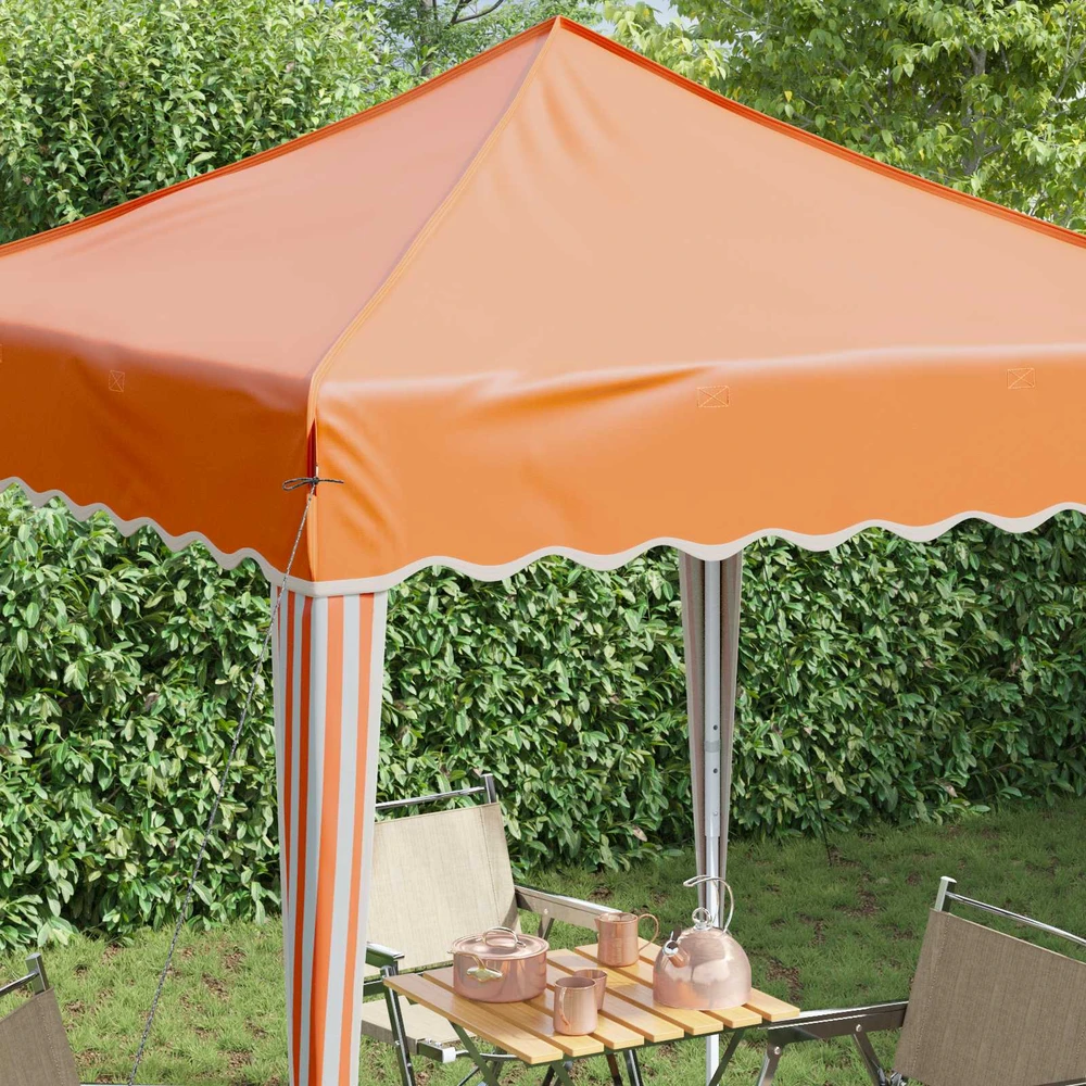 Pop-up šventinis palapinė 195 x 195 x 245 cm Oranžinė