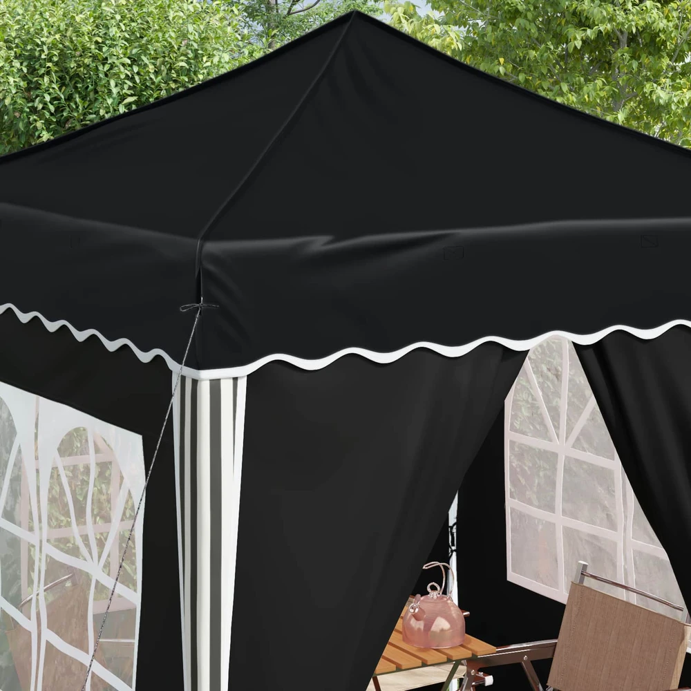 Pop-up šventinis palapinė 195 x 195 x 245 cm Antracito