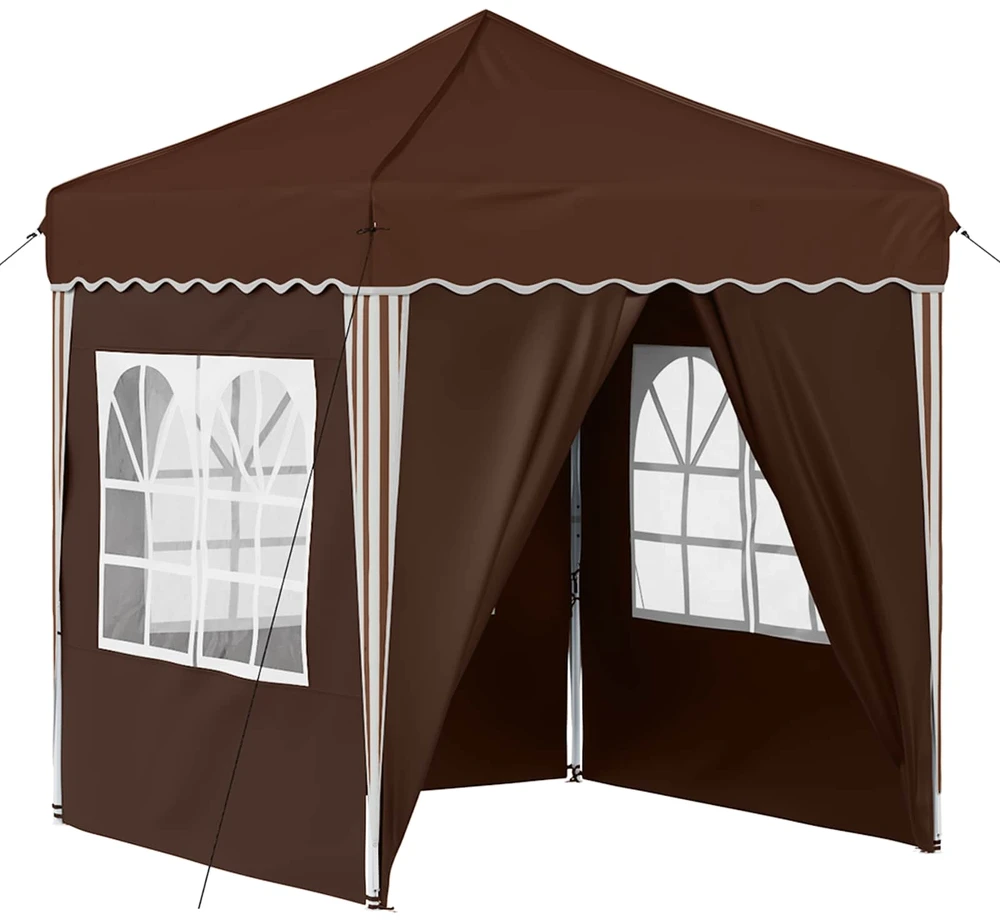 Pop-up šventinis palapinė 195 x 195 x 245 cm Ruda