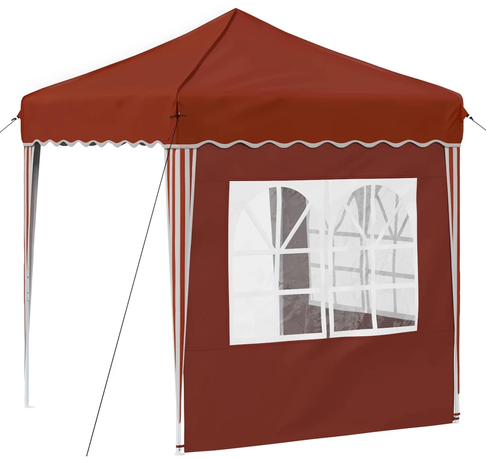 Pop-up šventinis palapinė 195 x 195 x 245 cm Terakotos